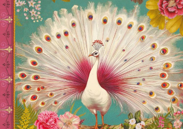 Notizheftchen Pfau