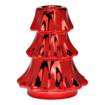 Kerzenhalter Tannenbaum rot