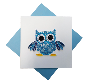 Grußkarte Eule