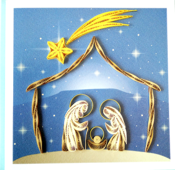 Grußkarte Weihnachtskugel