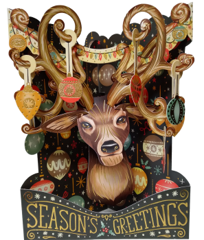 Swing Cards Weihnachtskarte Rentier