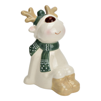 Elch aus Keramik,sitzend