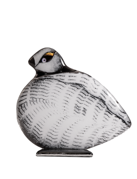 Schneehuhn aus Fusingglas