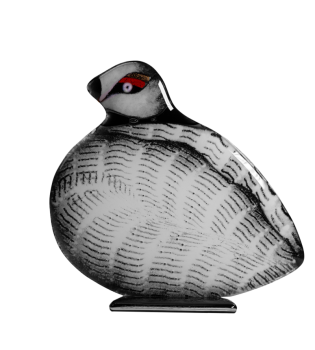 Schneehuhn aus Fusingglas