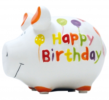 Sparschwein Happy Birthday