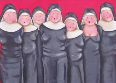 Judith Stam Grußkarte Nonnen