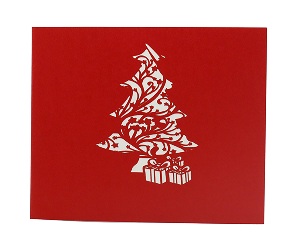 3D-Weihnachtskarte Als Baumschmuck – Mit Umschlag, Beschriftbar, Für Wintergrüße & Dekoration