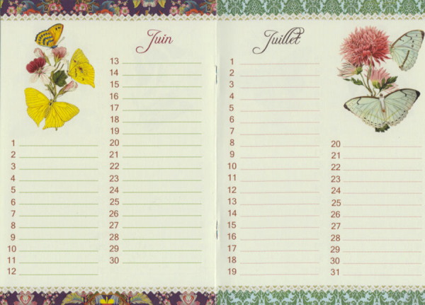 Geburtstagskalender Schmetterlinge