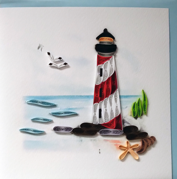 Grußkarte Leuchtturm