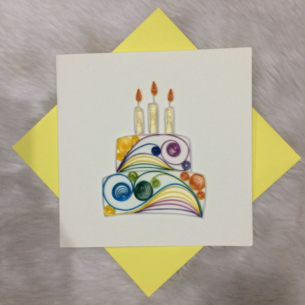 Grußkarte Geburtstagstorte