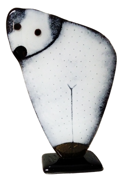Polarbär aus Fusingglas