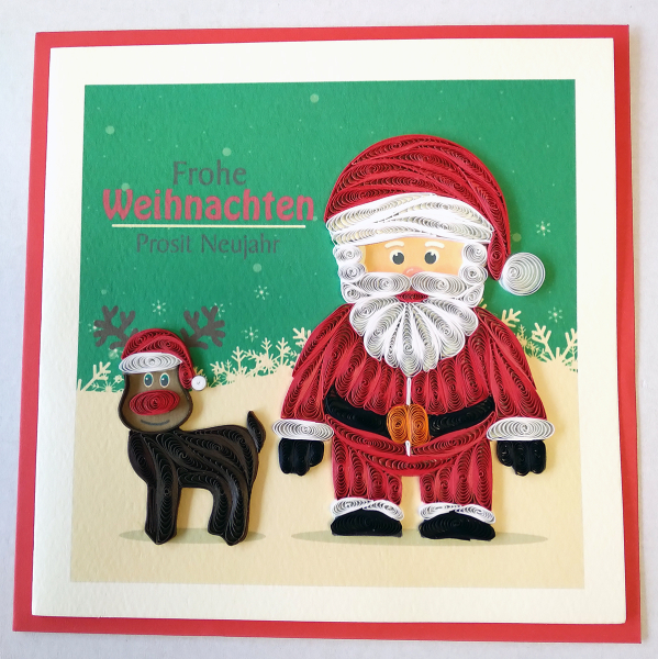 Weihnachtskarte Frohe Weihnachten