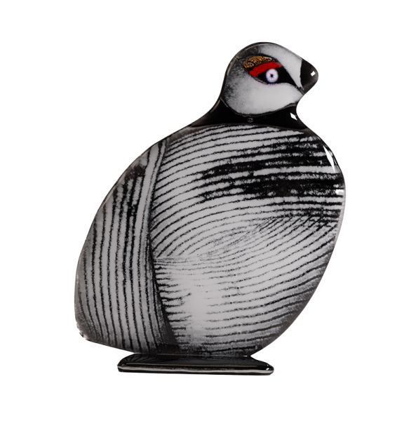 Schneehuhn aus Fusingglas