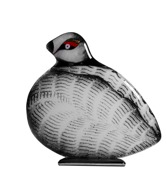 Schneehuhn aus Fusingglas