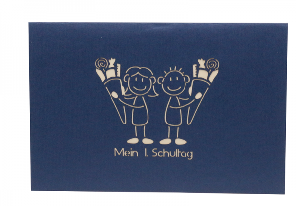 3D Karte Einschulung Junge