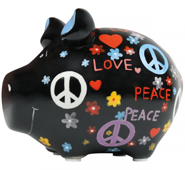 KCG Sparschwein Hippie Schwein